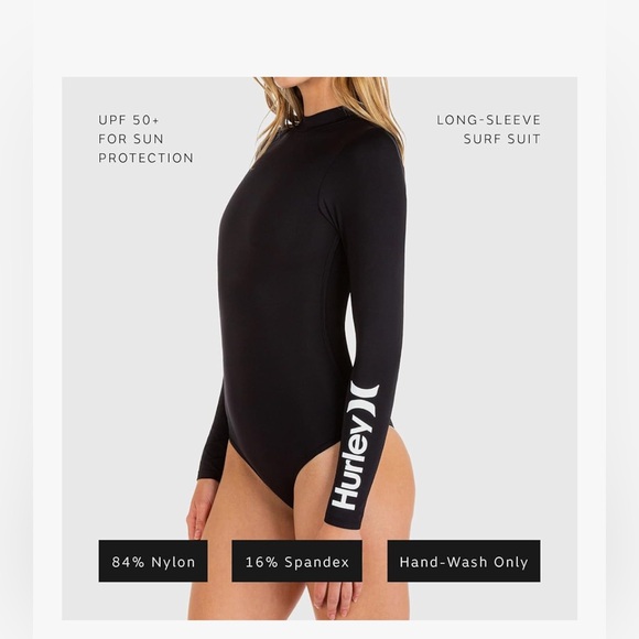 Women’s Hurley Swim Bodysuit Size Small NEVER WORN! - Picture 4 of 10